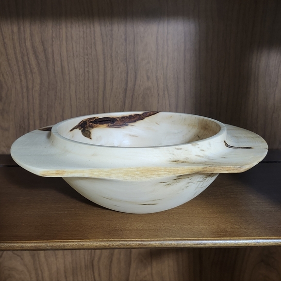 Hand-turned wooden bowl - Picture 2 of 5